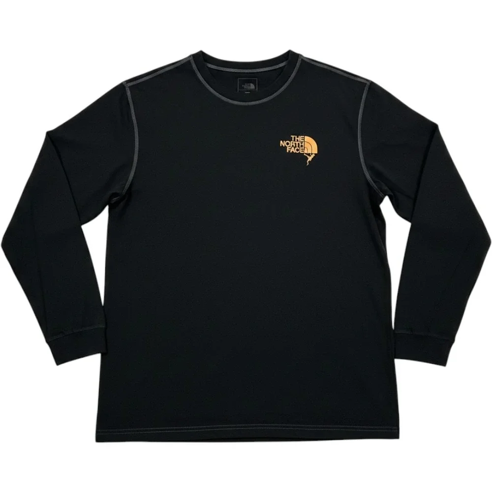 North Face Long Sleeve T-Shirt Mens XL Rock Climber Logo Outdoor Gorpcore Hiking